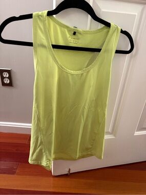 Neon Yellow Workout Tank Top